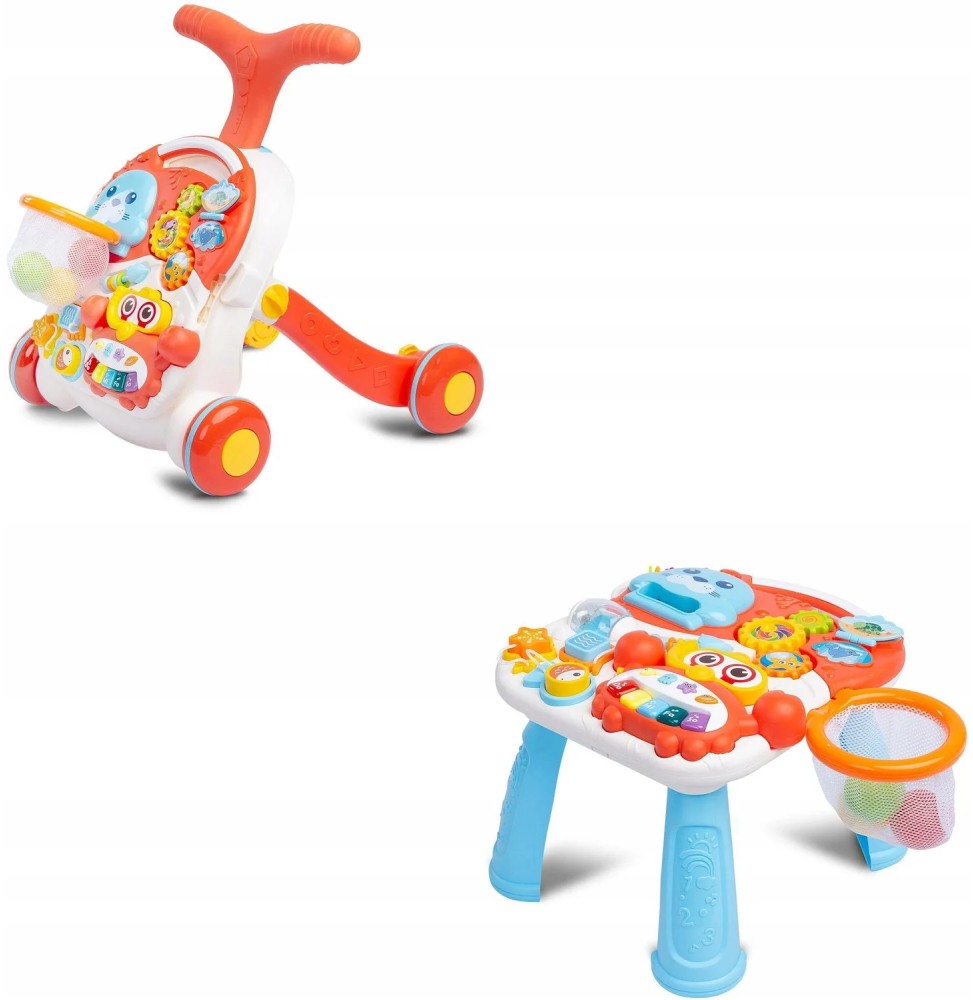 2in1 Educational Push Walker Spark Toyz Caretero