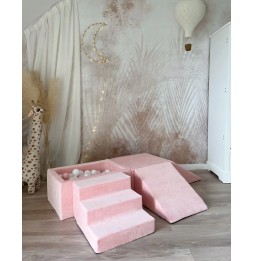 Monio Velvet Pink Foam Play Area