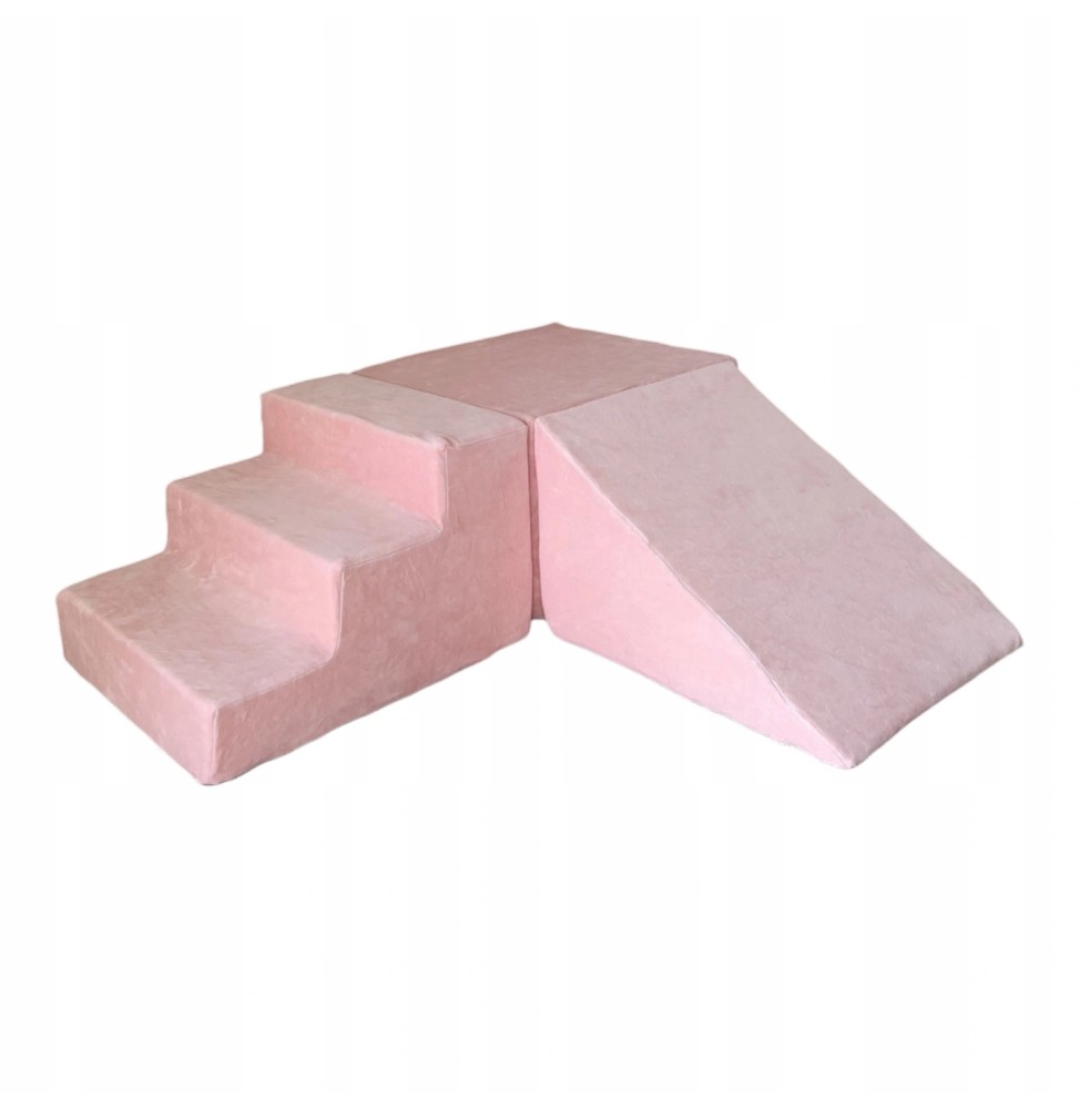 Pink Velvet 3-Piece Foam Playground