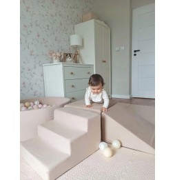 3-Piece Foam Playground Velvet Beige