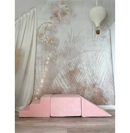 Pink Velvet 3-Piece Foam Playground