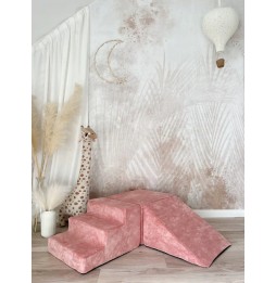 Velvet Foam Playset in Dusty Pink