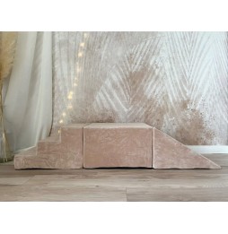 3-Piece Foam Playground Velvet Beige