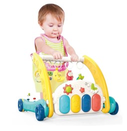 2-in-1 Educational Play Mat with Walker