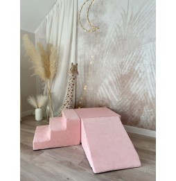 Pink Velvet 3-Piece Foam Playground