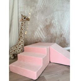 Pink Velvet 3-Piece Foam Playground