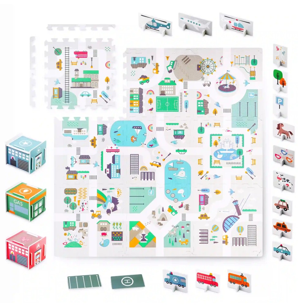 Educational Puzzle Foam Mat 120x120 cm