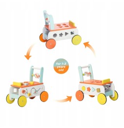 Labebe Wooden Walker with Blocks