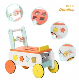 Labebe Wooden Walker with Blocks