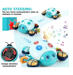 Interactive Ladybug Crawling Toy for Kids 6m+