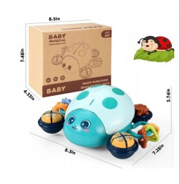 Interactive Ladybug Crawling Toy for Kids 6m+