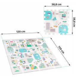 Educational Puzzle Foam Mat 120x120 cm