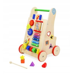 Wooden Educational Push Walker 6-in-1