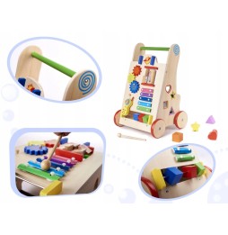 Wooden Educational Push Walker 6-in-1