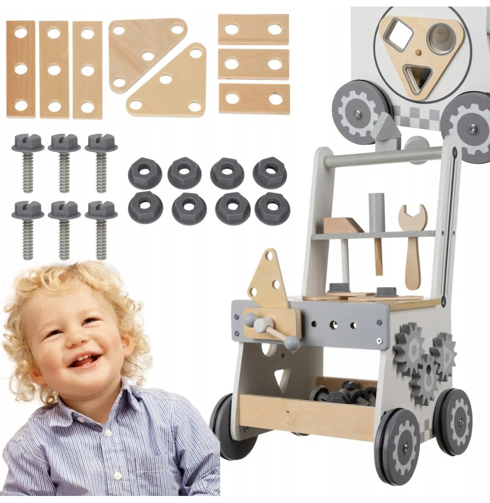 Wooden Workshop Walker 3in1 for Kids