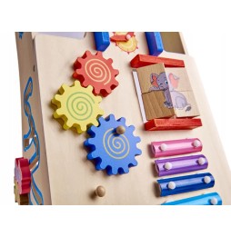 Wooden Educational Push Walker 6-in-1