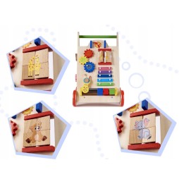 Wooden Educational Push Walker 6-in-1