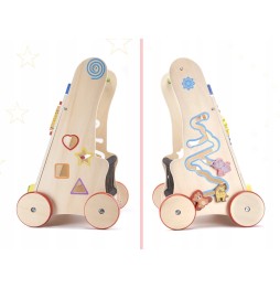 Wooden Educational Push Walker 6-in-1