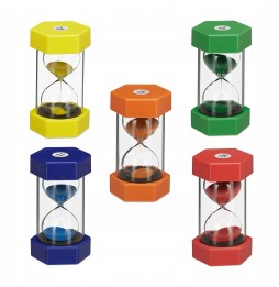 Relaxdays colorful hourglass set 5 pieces