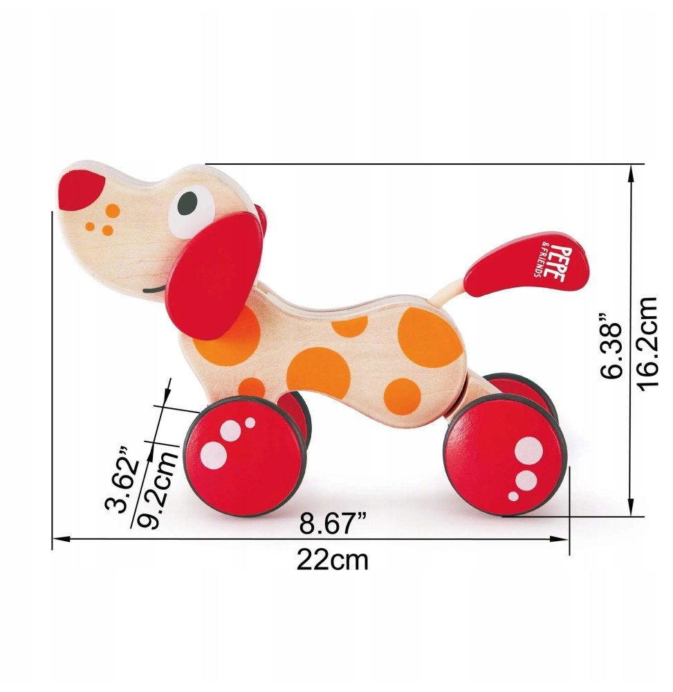 Hape E0347 - Câine de tras