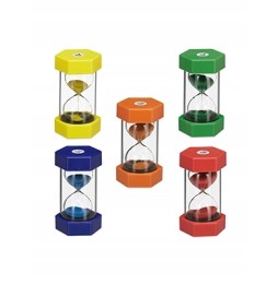 Relaxdays colorful hourglass set 5 pieces