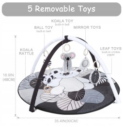 COTTONBEBE covor educativ pentru bebeluși 4in1