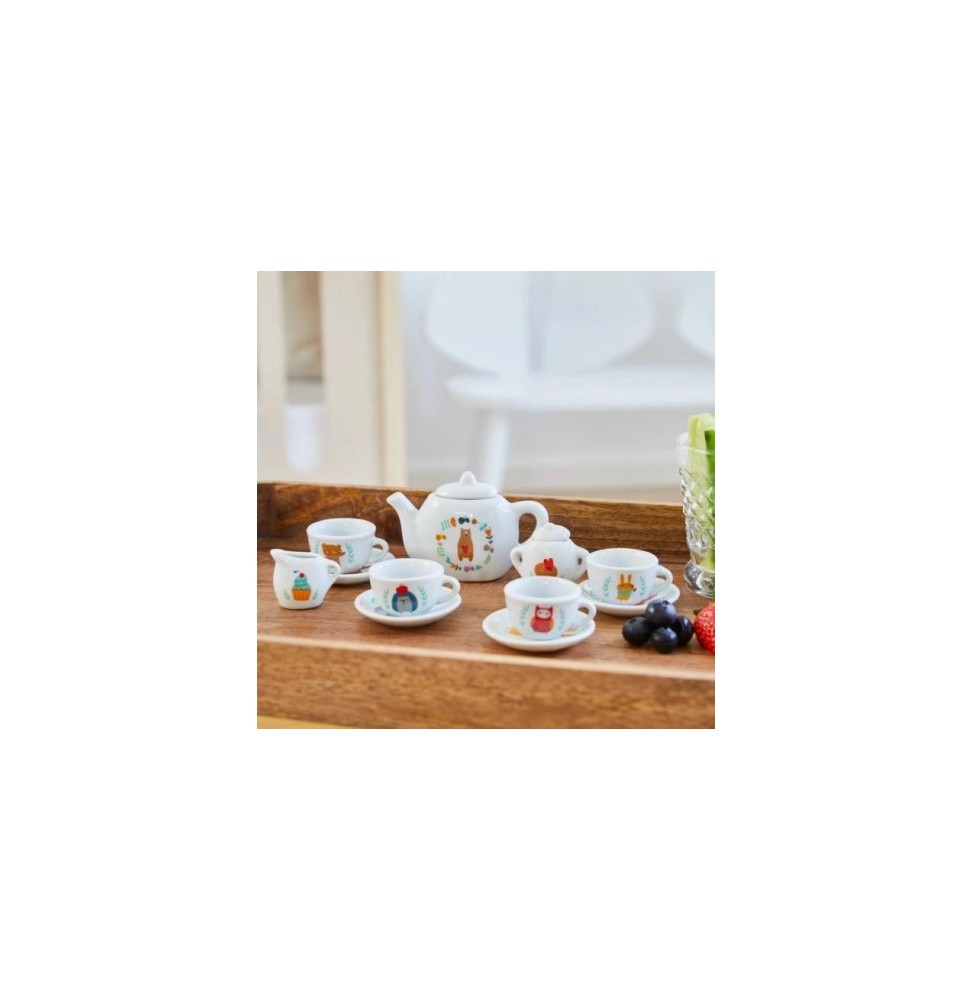 Little Woodies Porcelain Kids Dinnerware Set