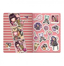 Small Notebook with Stickers - Gorjuss Carousel