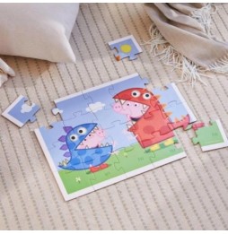 Puzzle dla dzieci, George, 20 elementów, Świnka Peppa