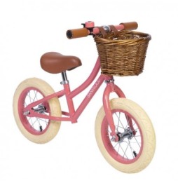 Bicicletă de echilibru Banwood FIRST GO! coral pentru copii