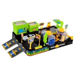 Kids Car Wash Playset with Moving Parts