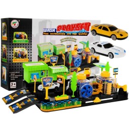 Kids Car Wash Playset with Moving Parts