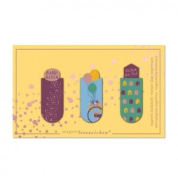 Magnetic Bookmarks - Happiness 2 Set of 3