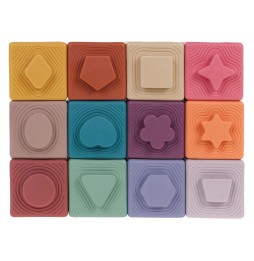 Set of 12 Sensory Dice for Babies