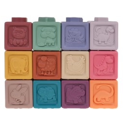 Set of 12 Sensory Dice for Babies