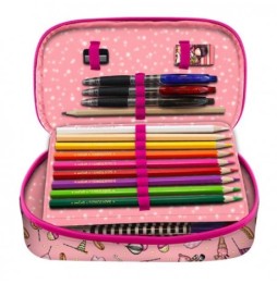 Expandable 4-Part Pencil Case with Accessories