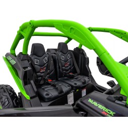 Pojazd buggy maverick turbo rr zielony dla dzieci