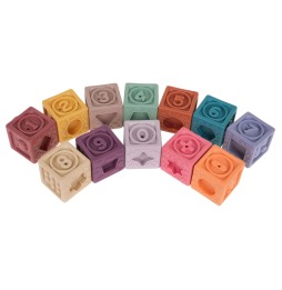 Set of 12 Sensory Dice for Babies