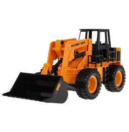 Buldozer R/C pentru copii - jucărie cu fum