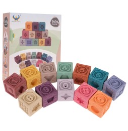 Set of 12 Sensory Dice for Babies