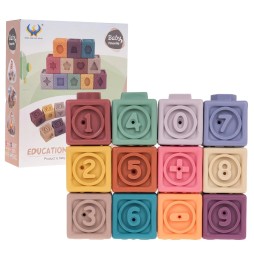 Set of 12 Sensory Dice for Babies