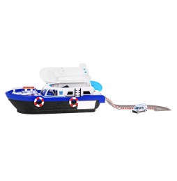 Police Boat 2-in-1 for Kids with Accessories and Sounds