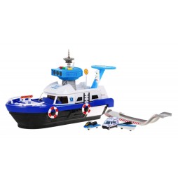 Police Boat 2-in-1 for Kids with Accessories and Sounds