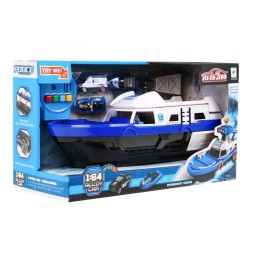 Police Boat 2-in-1 for Kids with Accessories and Sounds