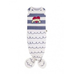 Baby bites śpioszki baby gown sailor 0-3 miesięcy