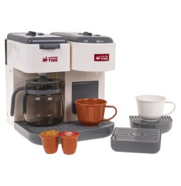 Kids Coffee Maker Toy Set, 2-in-1 Espresso Machine