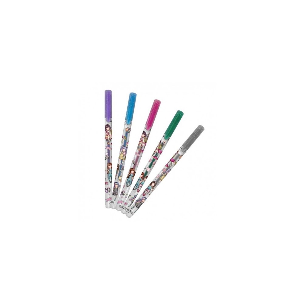 Set of 5 Gorjuss Fairground Gel Pens