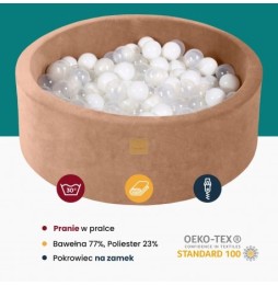 Meowbaby Dry Ball Pool 90x40cm for Kids