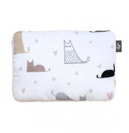 Bamboo Muslin Pillow for Kids - Cat Family