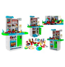 Huge Blue Kitchen for Kids 3+ with Interactive Features